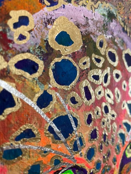 TOYAMAde. y10a4 【YORU】絵画 1点ものアート イラスト