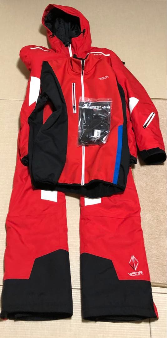VISOR スキーウェア EU 50 (M) レッド/ブラック