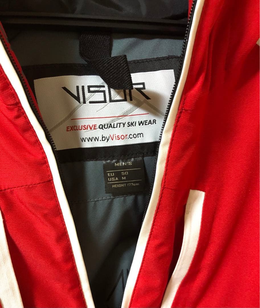 VISOR スキーウェア EU 50 (M) レッド/ブラック