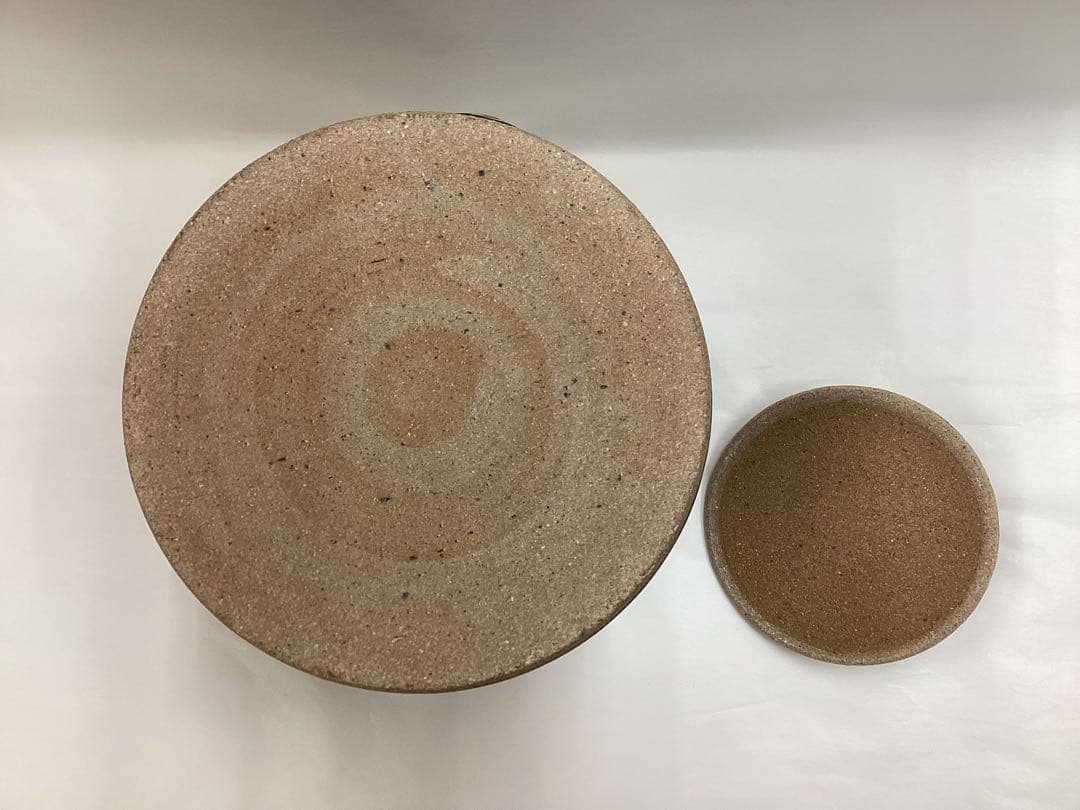 茶道具 新品 水指 耳付 朝鮮唐津 利左エ門窯 共蓋付