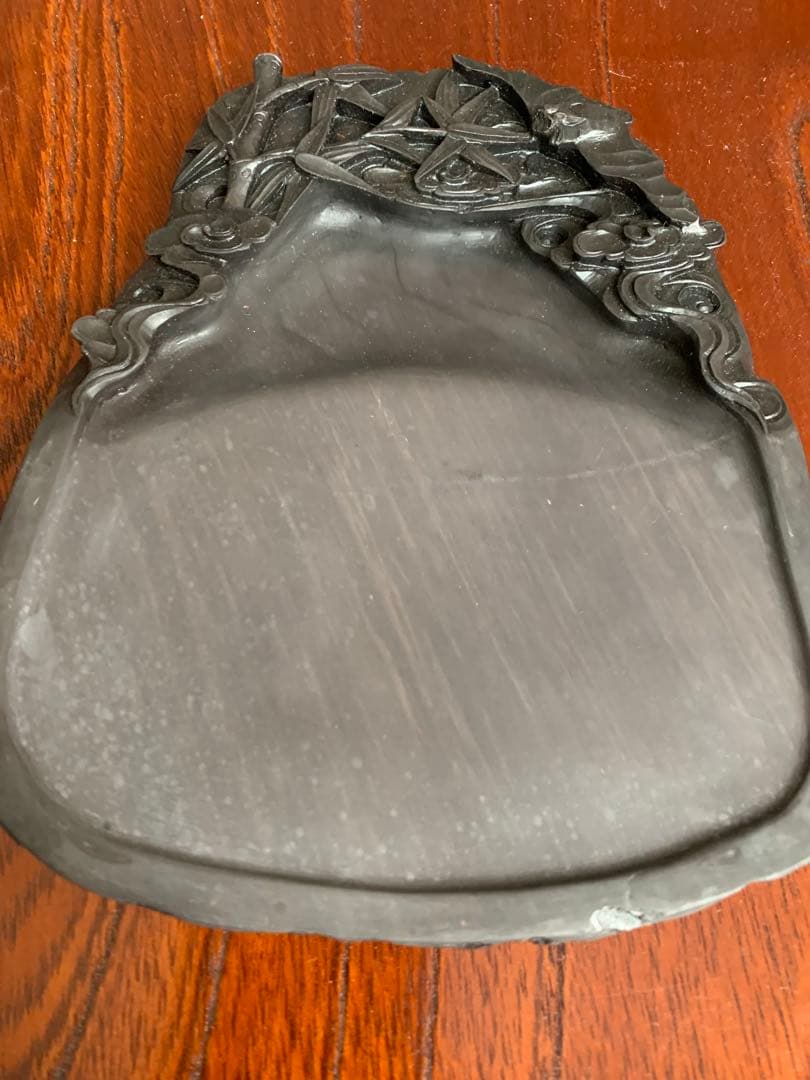 硯　すずり 端溪硯 大西洞 老坑 水岩 金錢氷紋 雲鳳文 書道用品 端渓硯