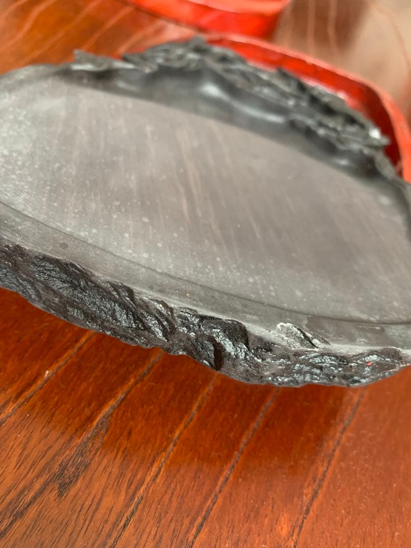 硯　すずり 端溪硯 大西洞 老坑 水岩 金錢氷紋 雲鳳文 書道用品 端渓硯