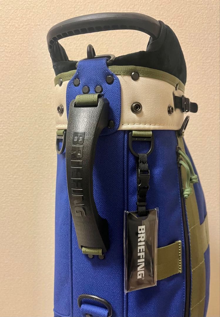 【新品】BRIEFING キャディバッグ CR-8 #02 ブルー×アイボリー
