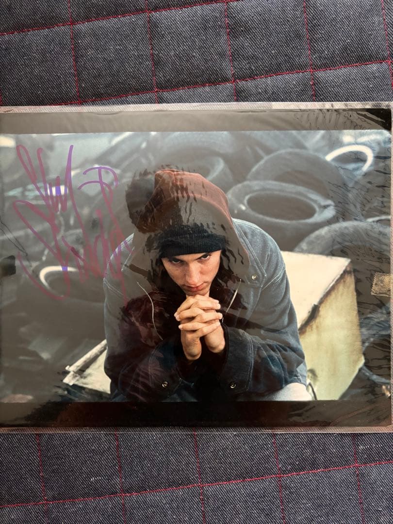 激レア　eminem エミネム 一点物　8mile オートグラフ　直筆　サイン