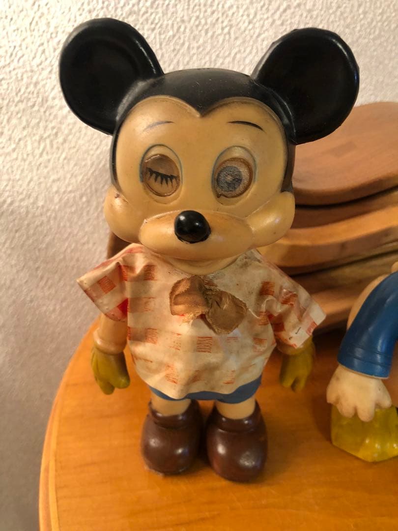 ビンテージ レトロ　ミッキーマウス　ドナルドダック　ウォルトディズニー　ソフビ