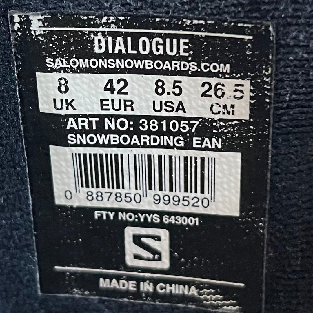 【即日発送】スノボSALOMON DIALOGUE ダイアログ 26.5cm