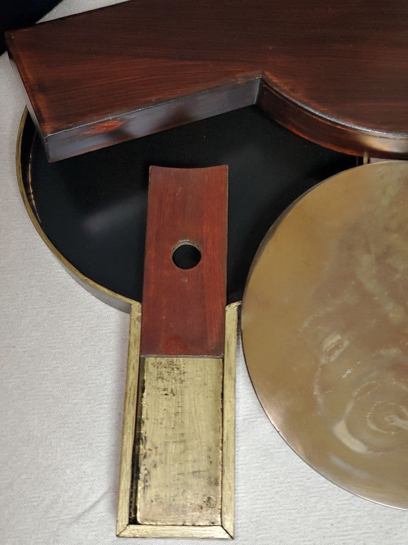 在銘 天下一美作守 五三桐家紋 古物希少銅鏡