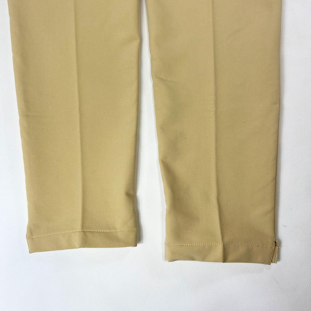 【美品】デサントゴルフ パンツ メンズウェア XL 裏起毛 ストレッチ ベージュ