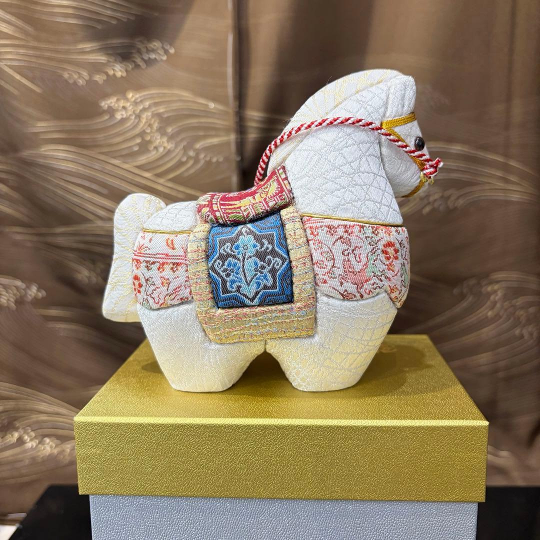 【龍村美術織物】2026年干支人形　木目込み人形「午（うま）」箱付