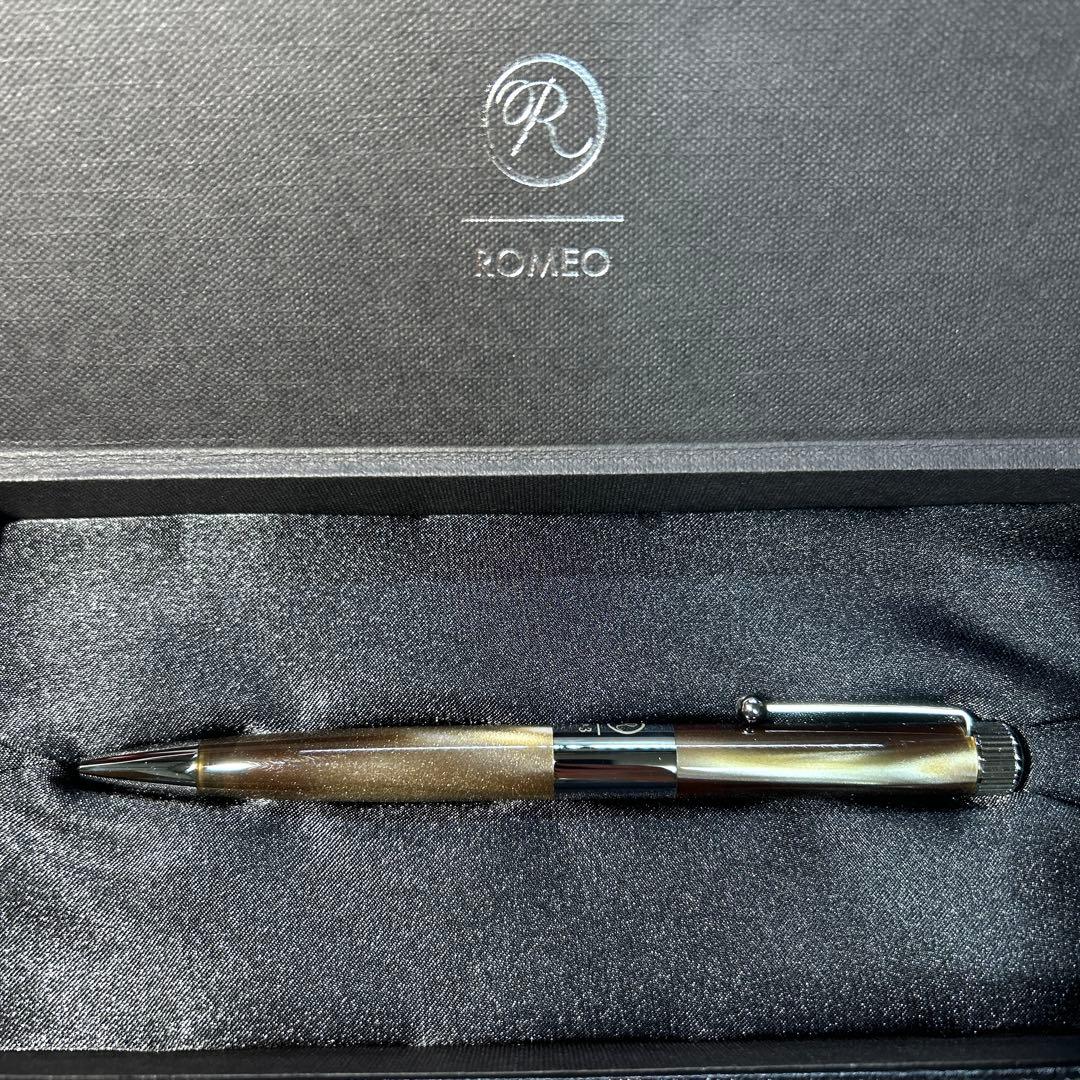 ロメオNo.3 イタリアングレー　ボールペン　細軸