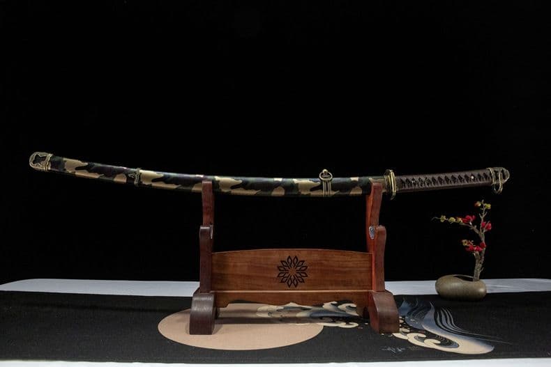 98式軍刀 迷彩 武具　刀装具　日本刀　模造刀 居合刀 武士道 手鍛造打 鋼刀