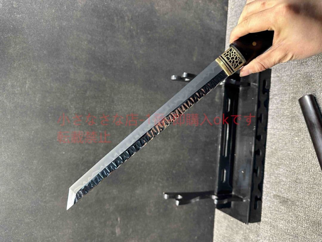 12寸素装石紋居合唐刀 古兵器 武具 刀装具 日本刀 模造刀 居合刀