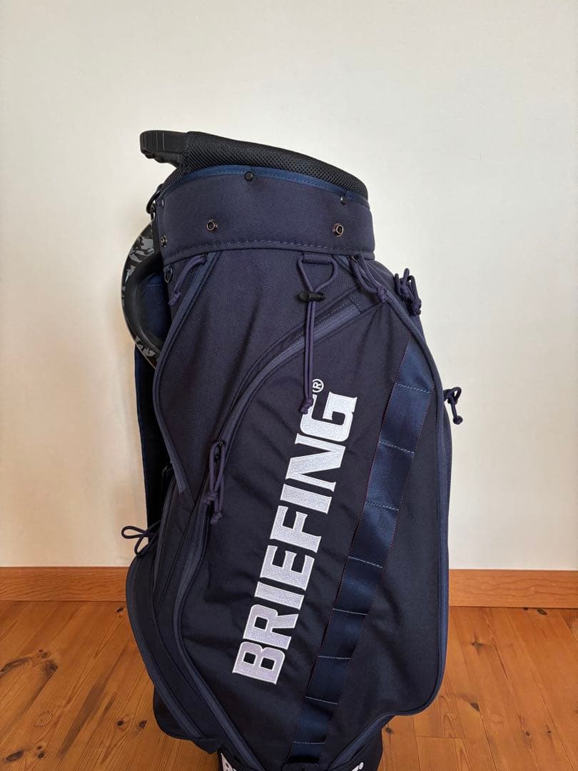 BRIEFING キャディバッグ CR-5 #02 ネイビー　フードあり