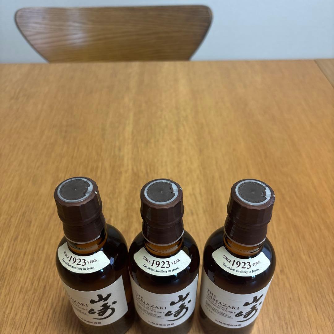 サントリーシングルモルトウイスキー 山崎 180ml 3本セット