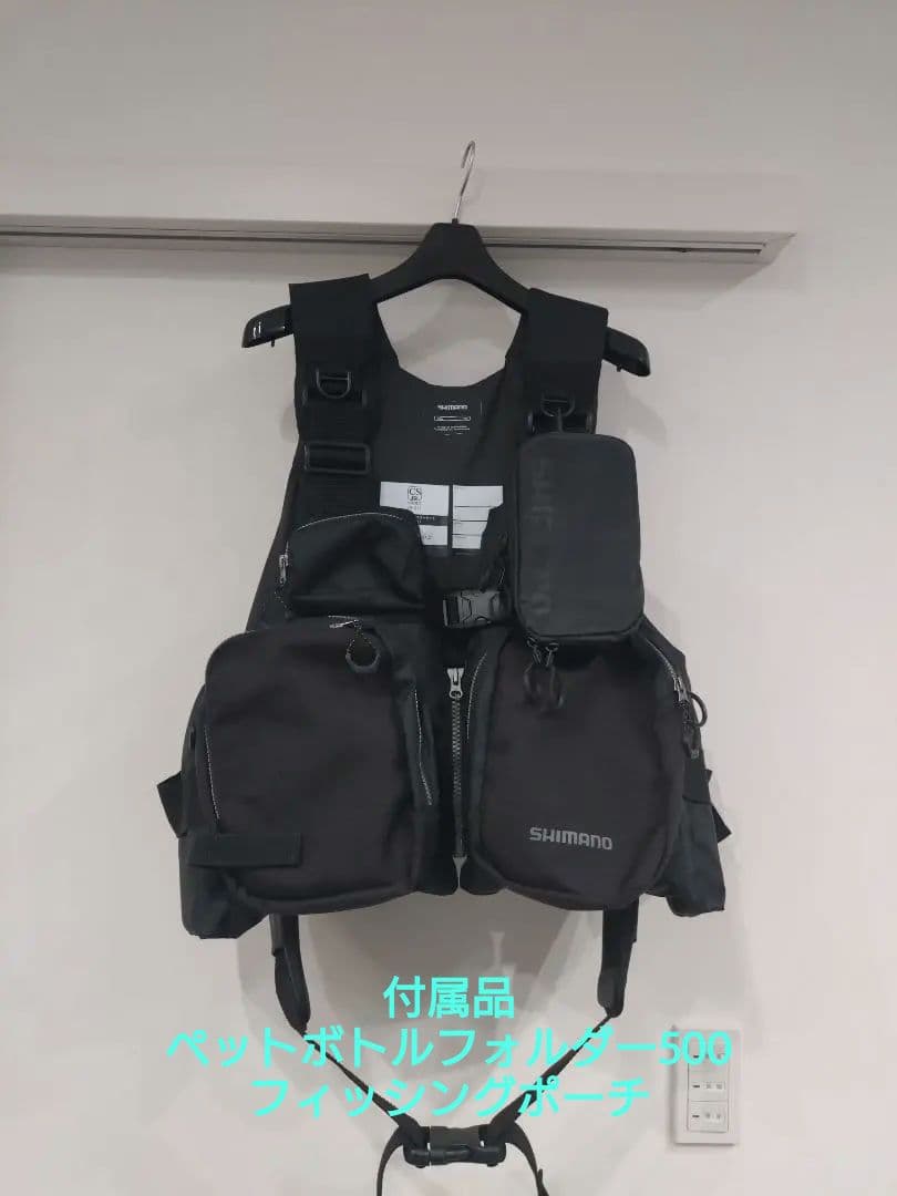 SHIMANO フィッシングベスト VF-025U　ブラック