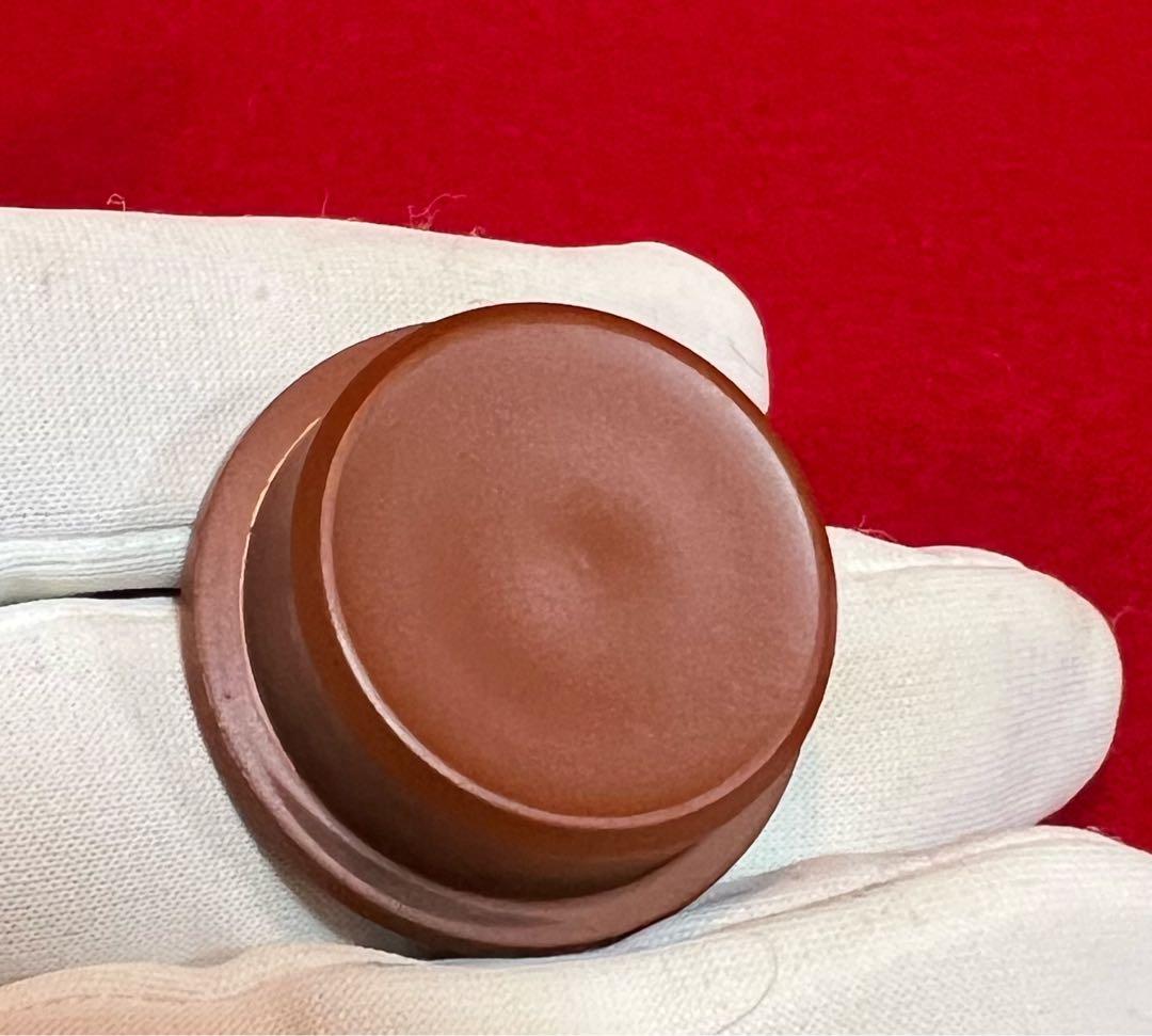 常滑焼 名工 梅原玉堂 朱泥 七福神茶入 茶道具