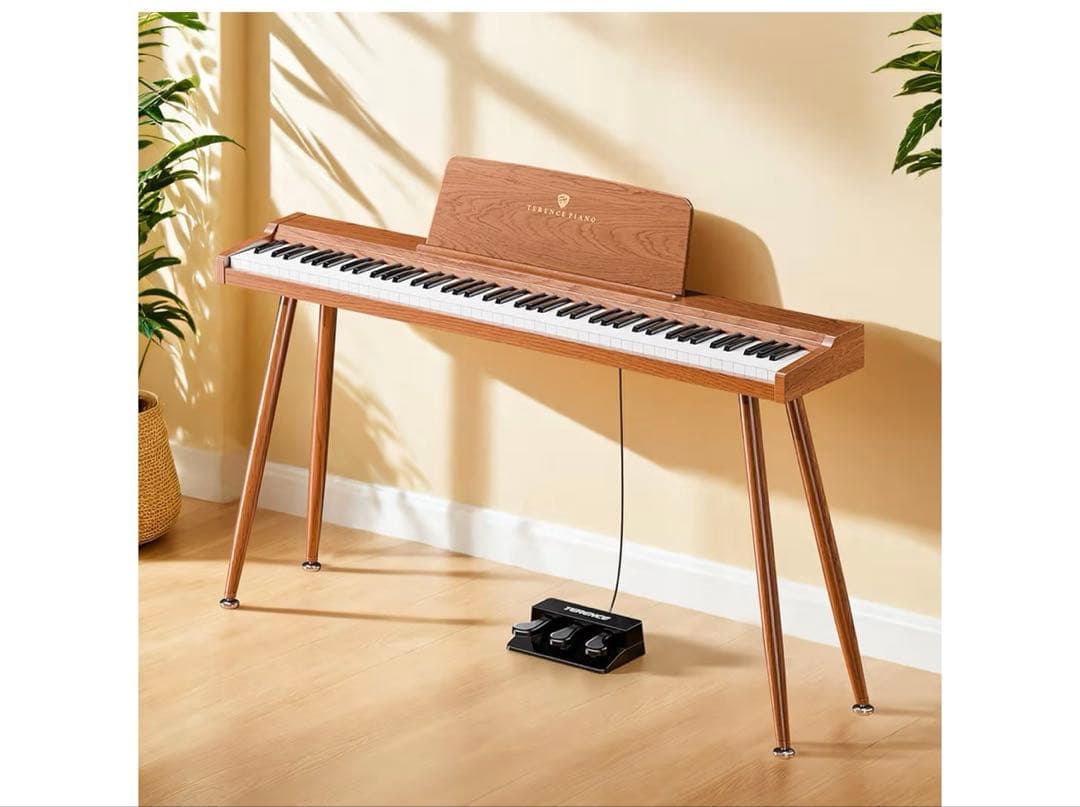TERENCE 電子ピアノ 88鍵 カウンターウェイト鍵盤 木製