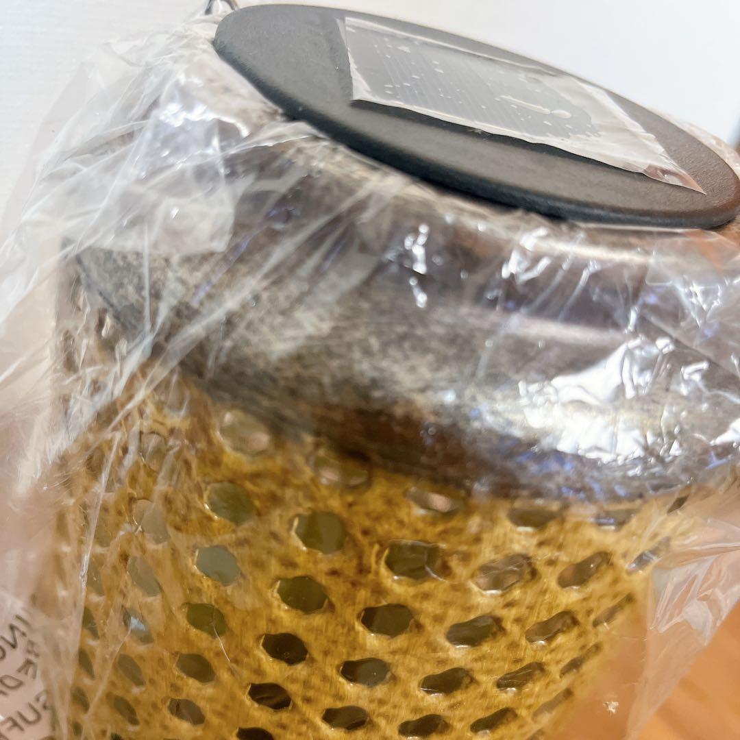 新品未開封⭐️ソーラーライト LEDランタン 籐の籠 アンティークガーデンライト