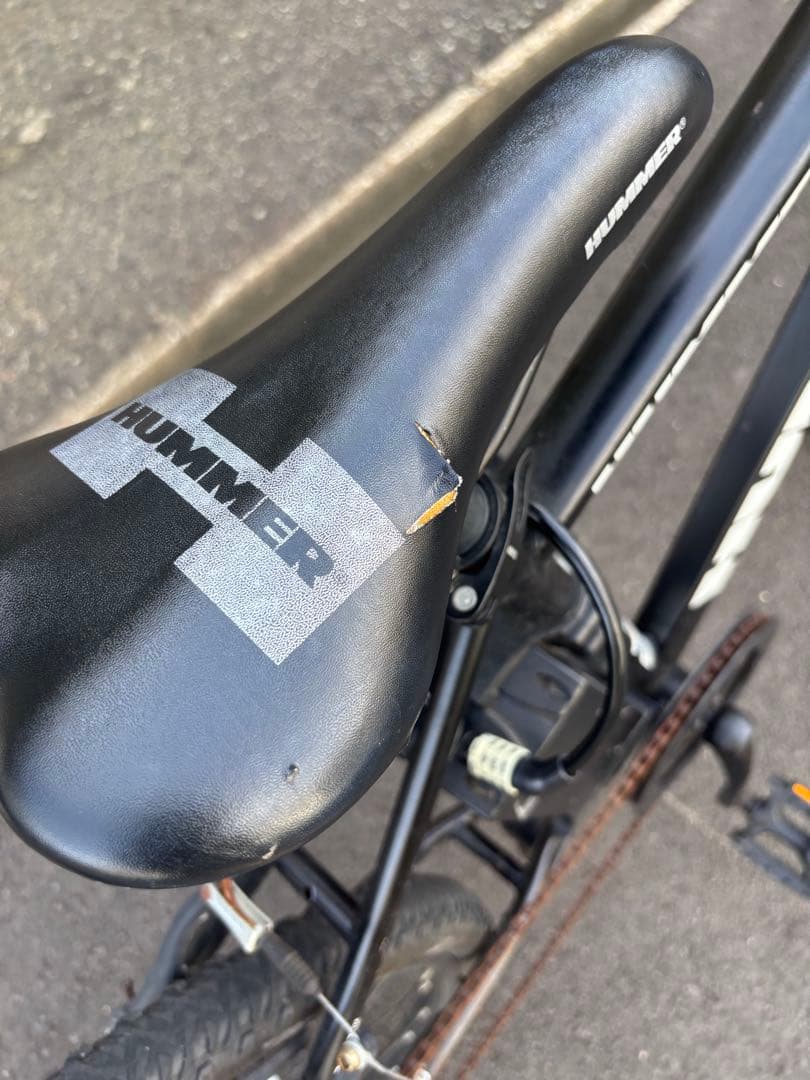 HUMMER 電動アシスト黒 7段ギア　ハマー　ロードバイク