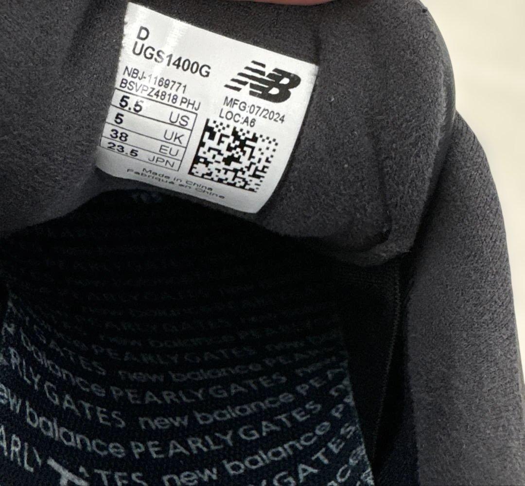 パーリーゲイツｘニューバランスコラボシューズ　新品未使用　23.5㎝