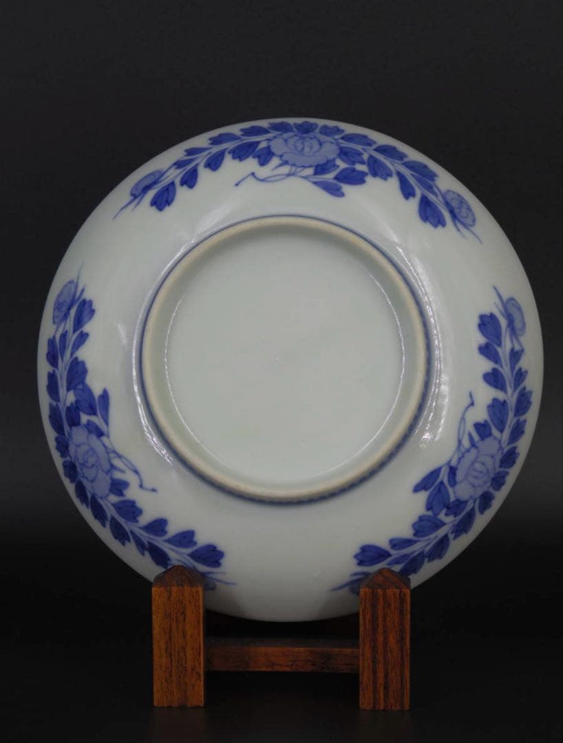 江戸時代 古伊万里 鍋島焼 老松紋 中皿 染付 大名贈答品 骨董 古美術