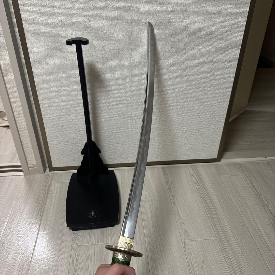 模造刀 長刀 金属製　鍔　武具コレクション　一点もの　武士　侍　コスプレ 小道具