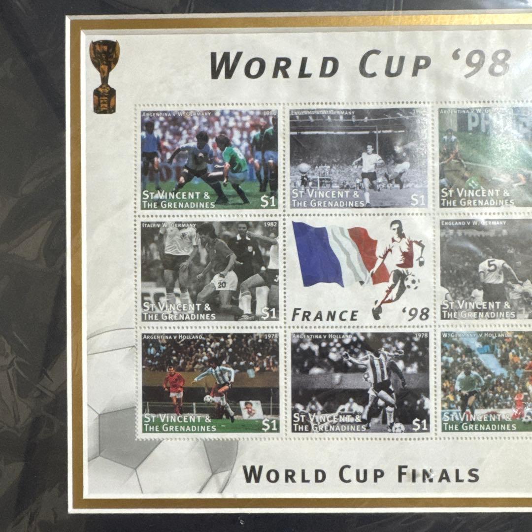 切手　football 1998年WORLD CUP記念　France サッカー