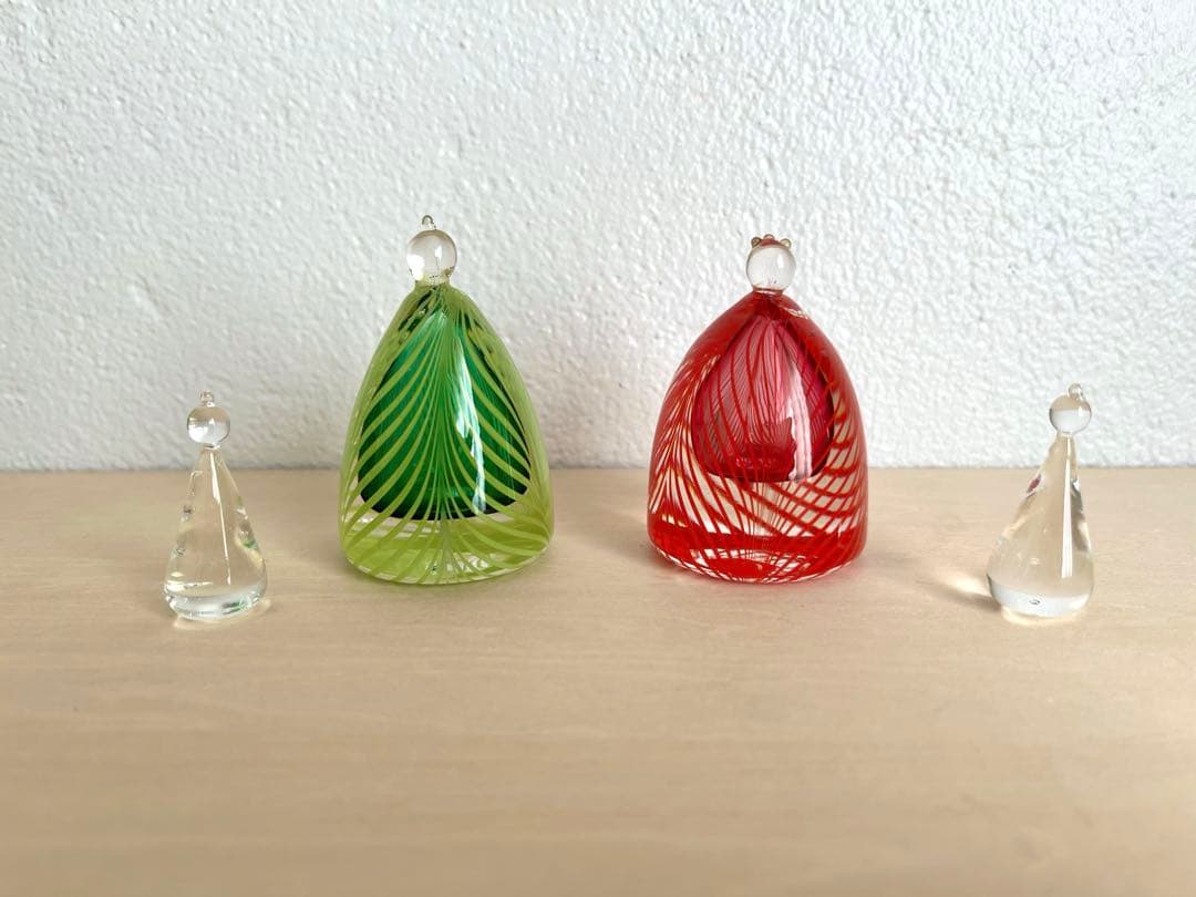倉敷　木鯨舎　ガラス作家作品　ガラスのお雛様