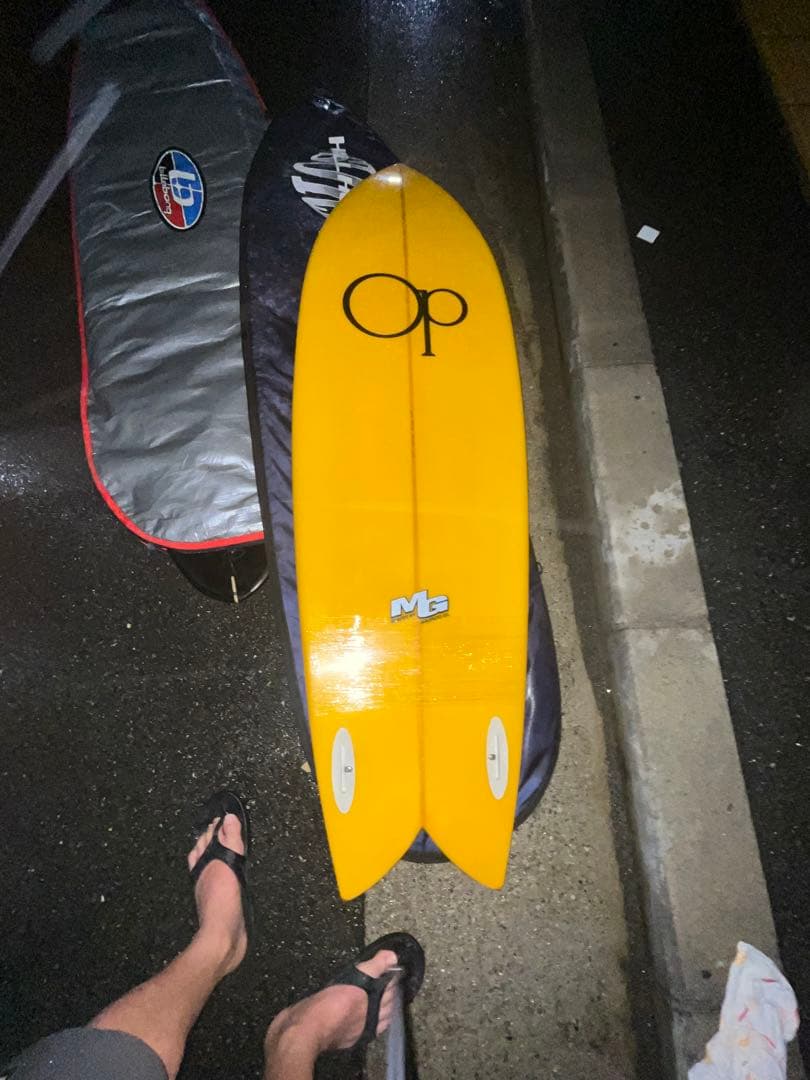イエロー サーフボード OPフィッシュ追加画像