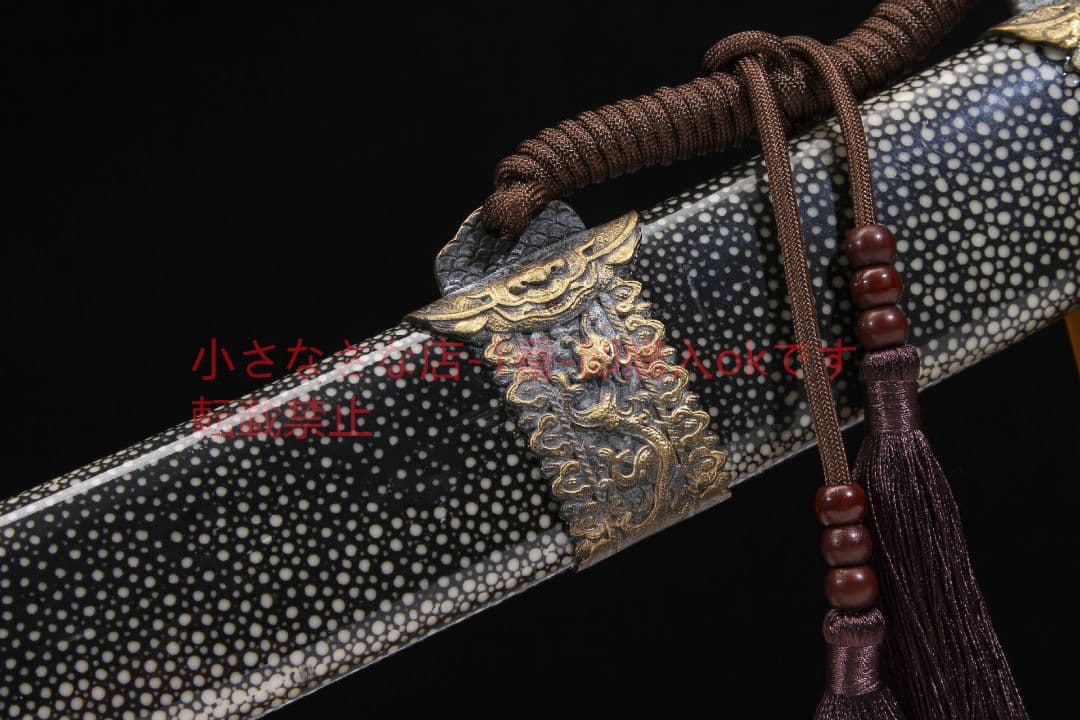 康熙戦刀斬馬刀純銅装具模様鋼  古兵器 武具 刀装具 日本刀 模造刀 居合刀