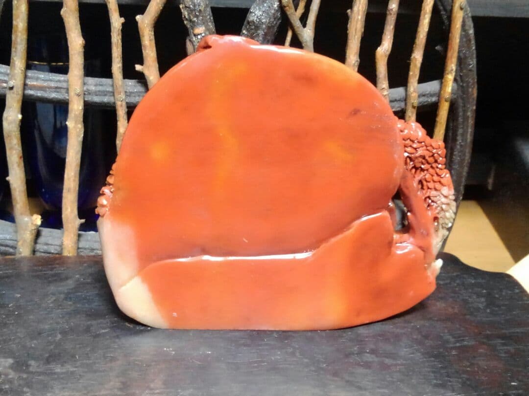 ♥中国　瑪瑙　細密　彫刻　骨董品　置物