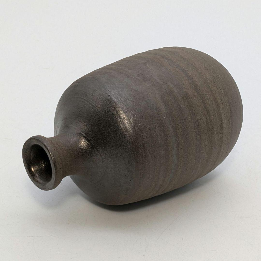 岡山県重要無形文化財 山本出 備前焼 銀彩徳利B とっくり 酒器 食器 日本酒