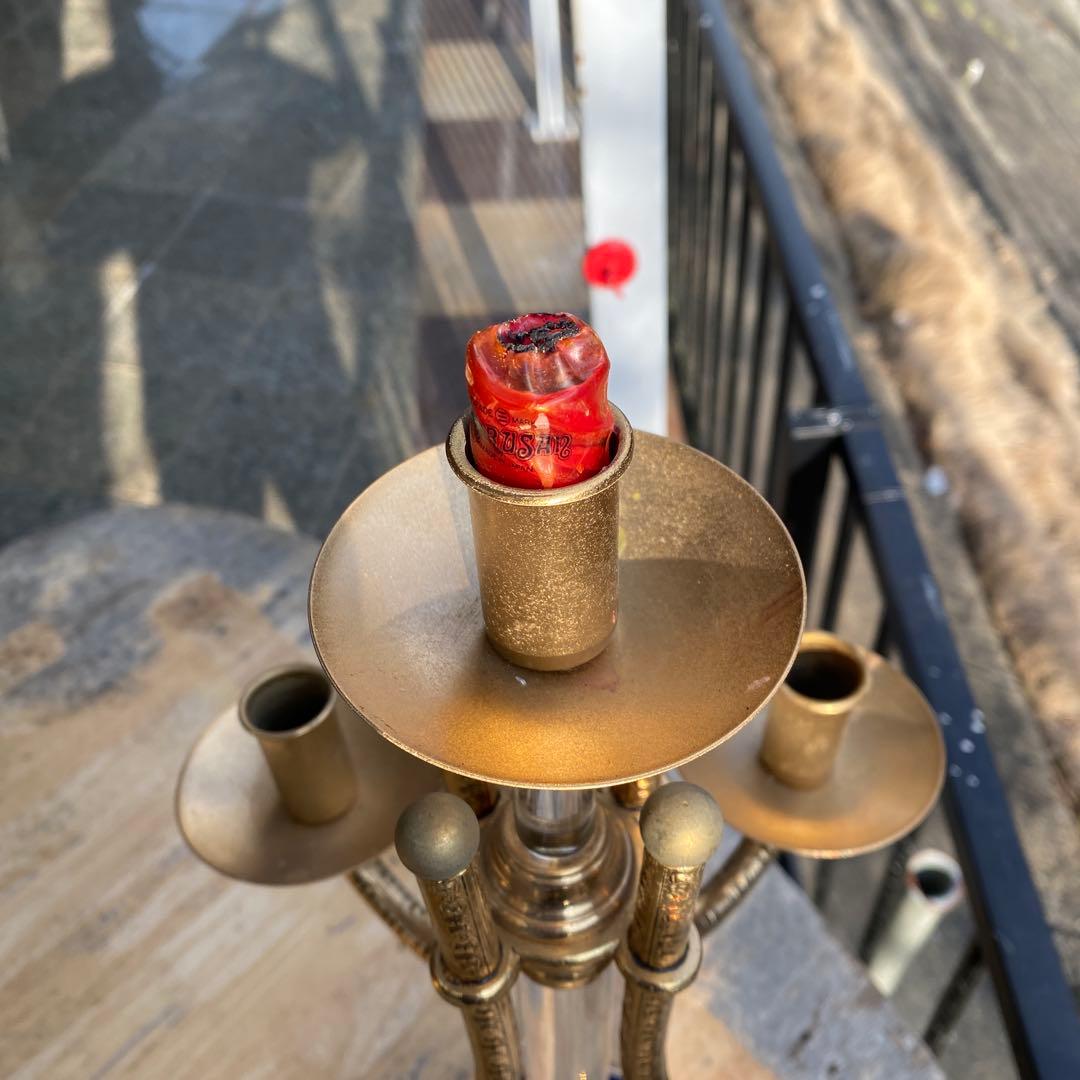 西洋アンティーク　キャンドルホルダー5灯式　燭台　蝋燭立て