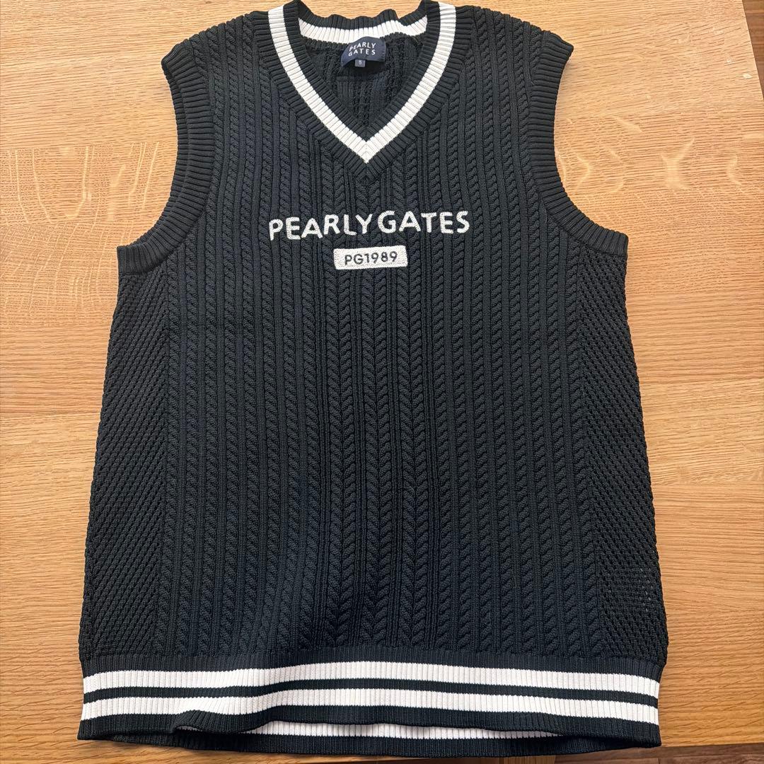 PEARLY GATES メンズベスト サイズ5 ブラック