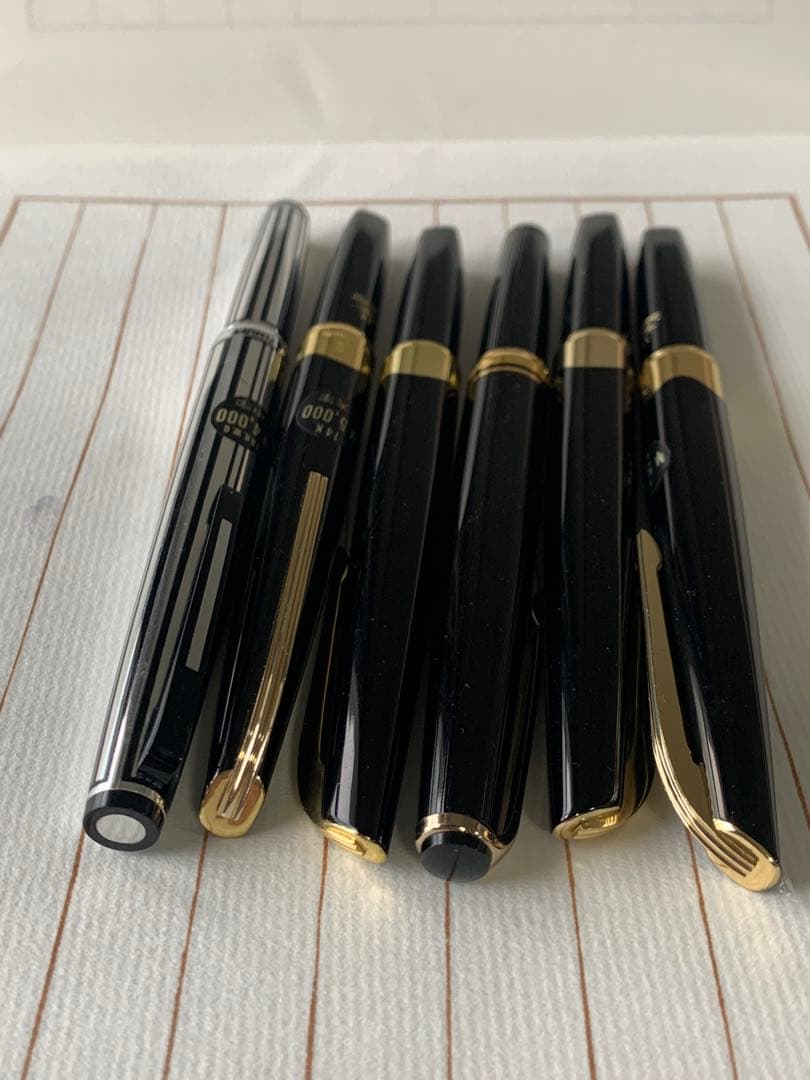 プラチナ 万年筆 18K 6本まとめ