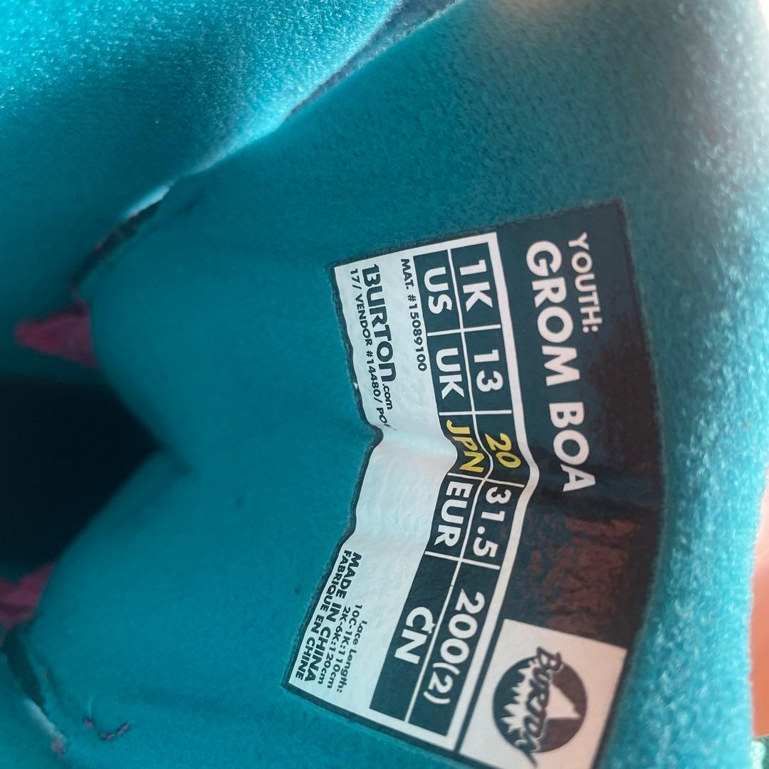 バートン　キッズ　スノーブーツ　20cm