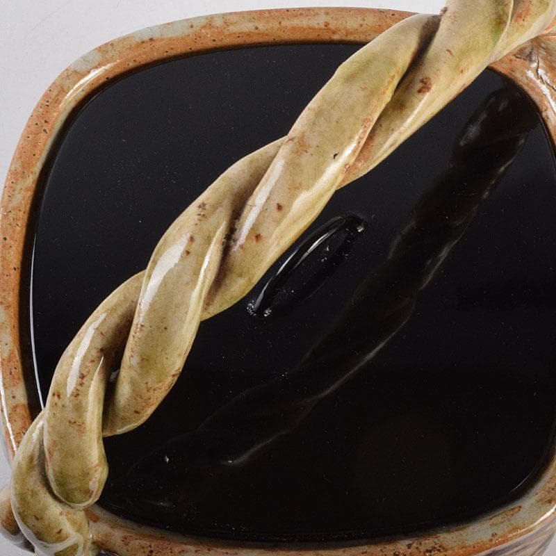 茶道具　御深井焼　手付水指　銘「柳水」　藪内流透月斎極め箱　M　R9276B