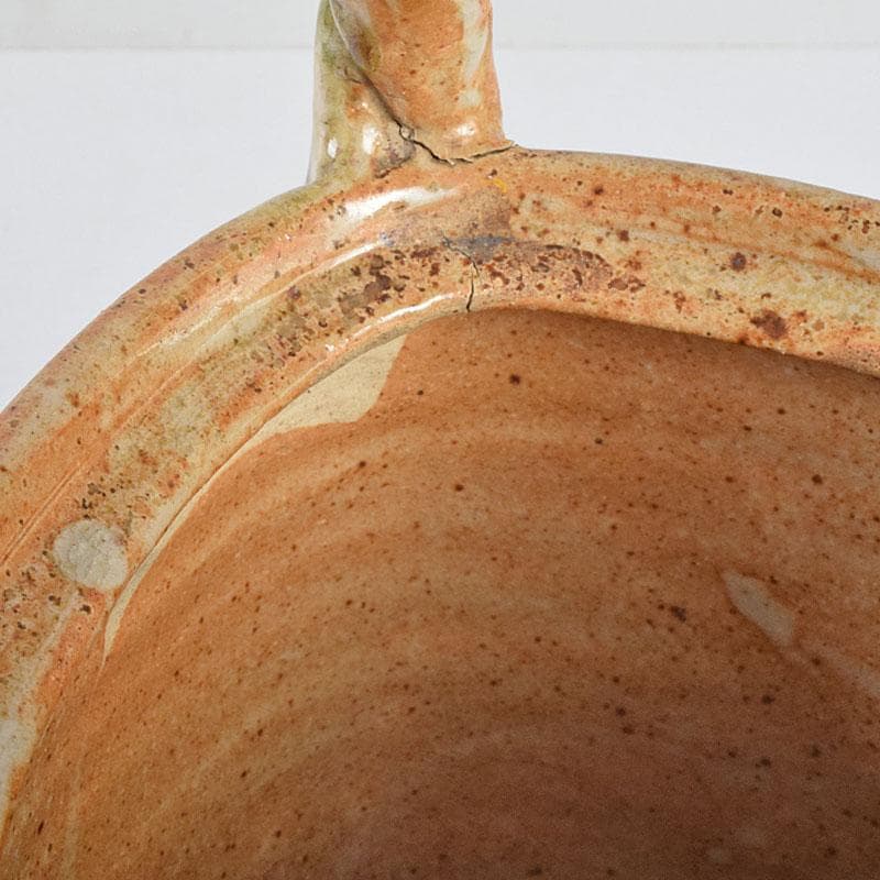 茶道具　御深井焼　手付水指　銘「柳水」　藪内流透月斎極め箱　M　R9276B