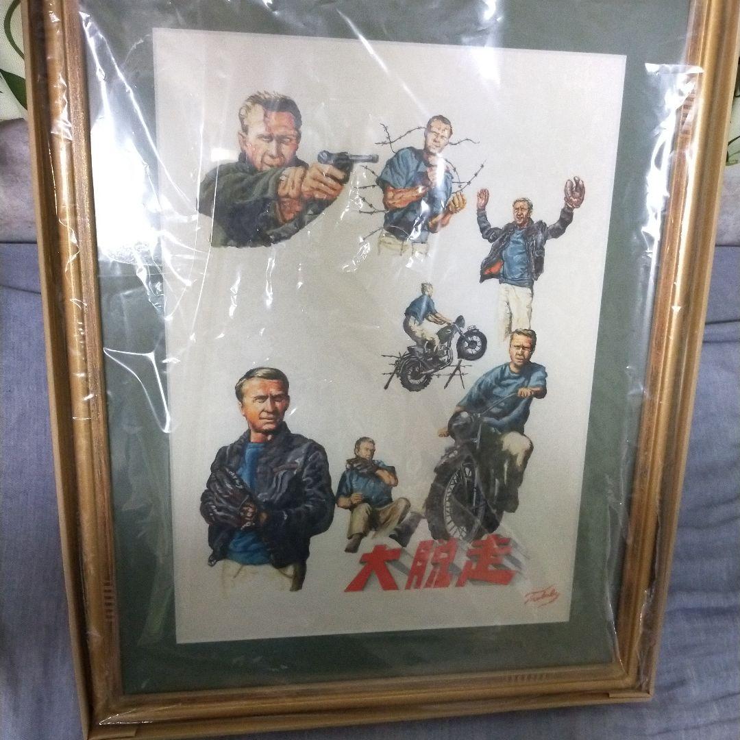 スティーブ・マックイーン 大脱走 イラスト原画 １点物