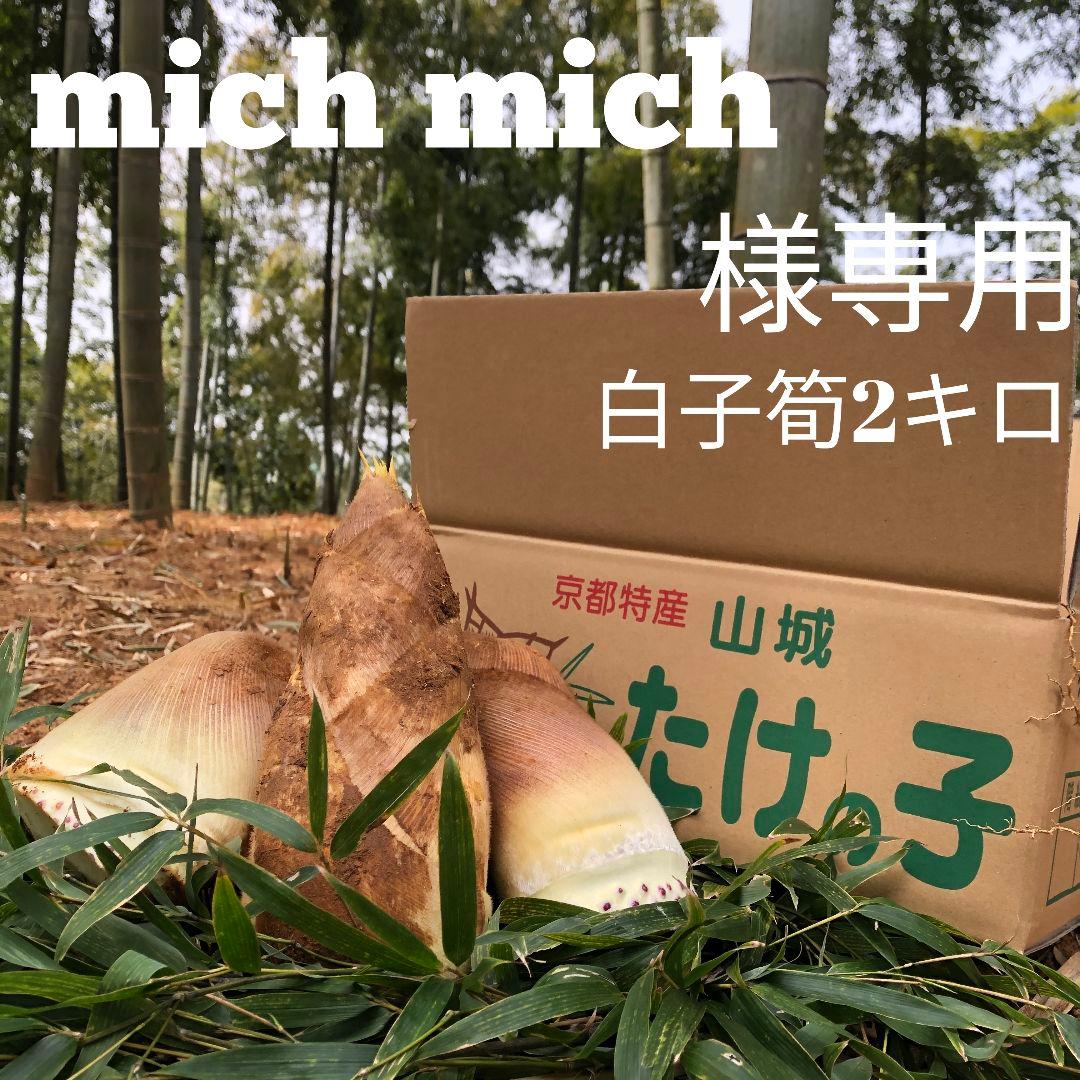 mich mich 白子筍 2キロ箱込み