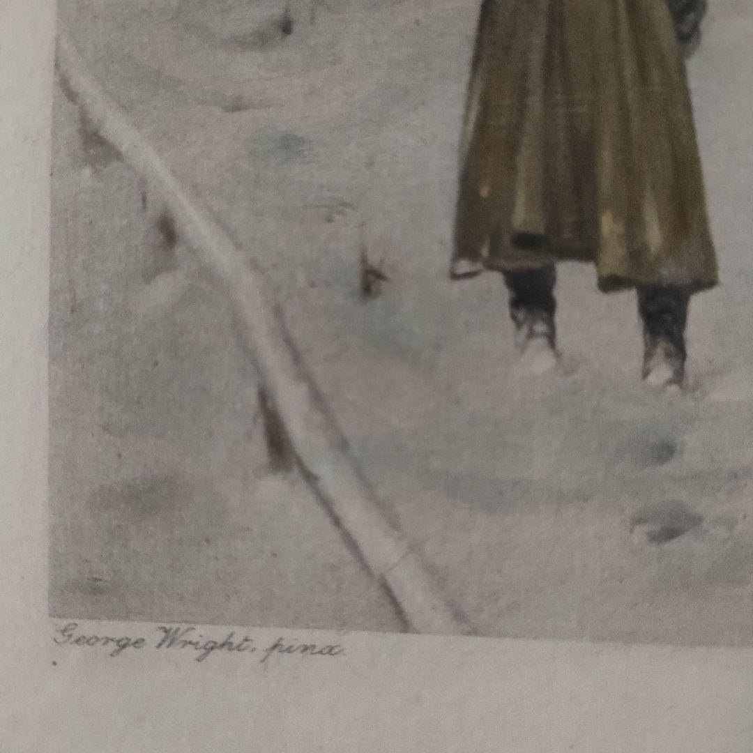 e Wright 銅版画『冬　吹き溜まりから抜け出せ』