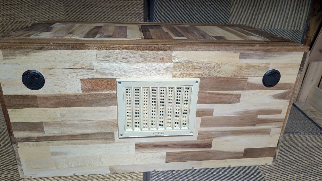 アカシア集成材15ミリ幅120縦50奥行50蜜蝋オイル仕上げ！