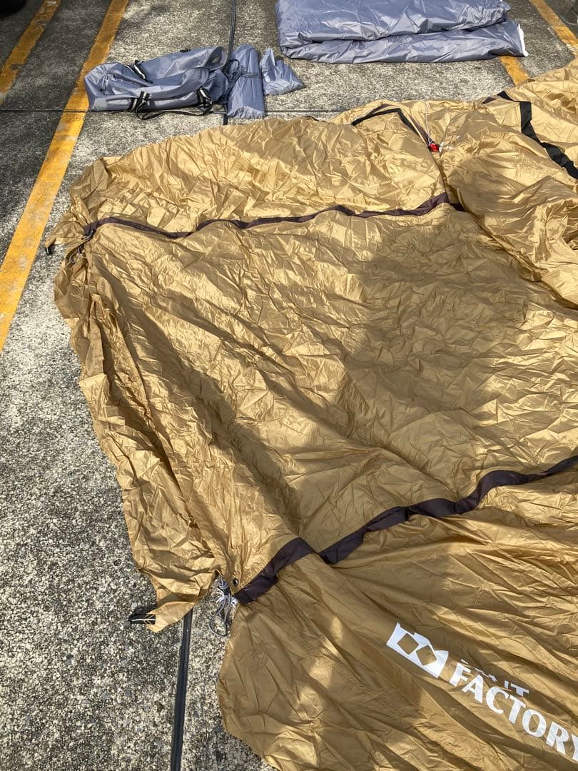 極美品　TENT FACTORY フォーシーズンテント　トンネル2ルーム