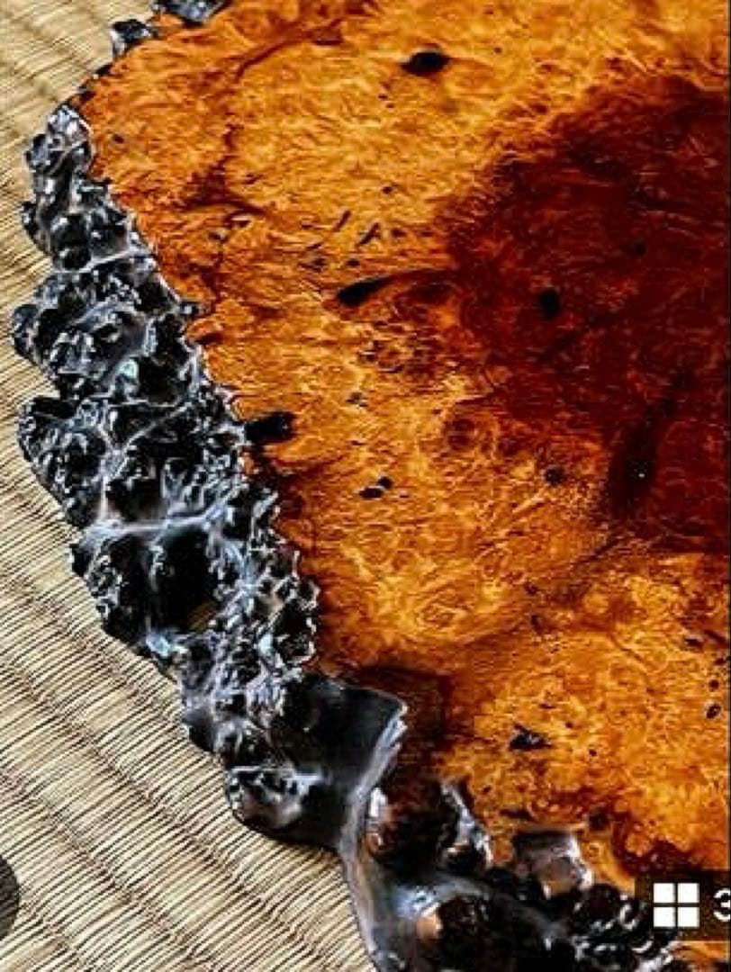 天然時代木 花梨 瘤 玉杢 花台 香台 盆栽台 平台40㎝