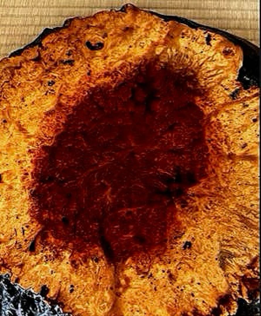 天然時代木 花梨 瘤 玉杢 花台 香台 盆栽台 平台40㎝