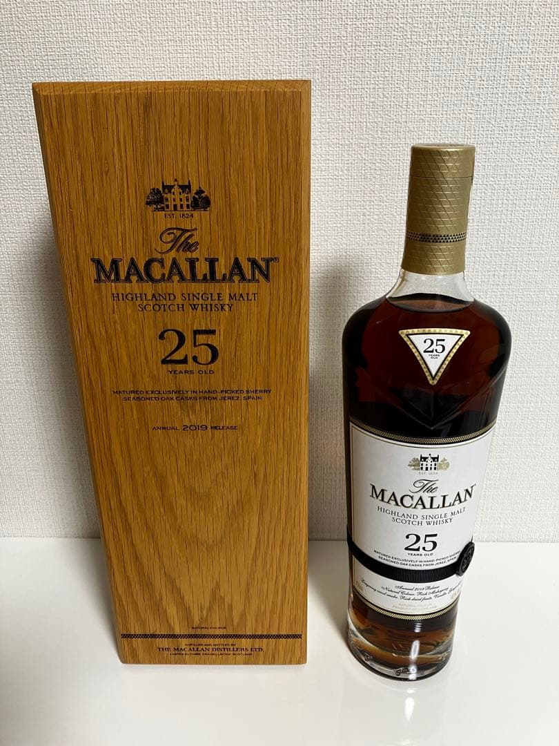 2019年 アメリカ版 ザマッカラン25年 未開封 ウィスキー 750ml
