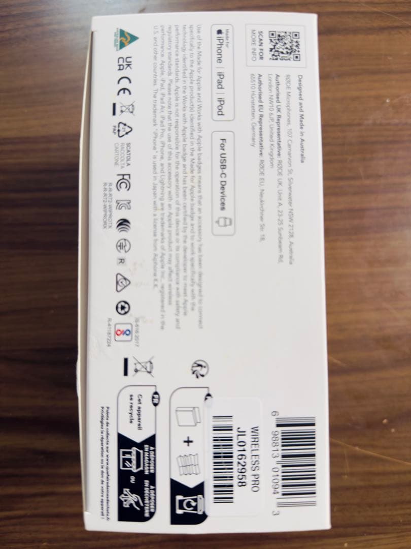 実質新品★即日発送】RODE WIRELESS PRO ロードワイヤレスプロ