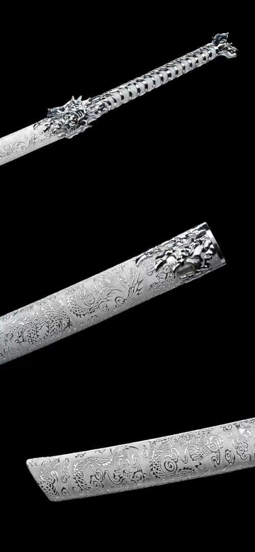 【龍鳴唐横刀】 繍春刀 牛尾刀 苗刀 手鍛造打 鋼刀 冷兵器 古兵器 刀装具