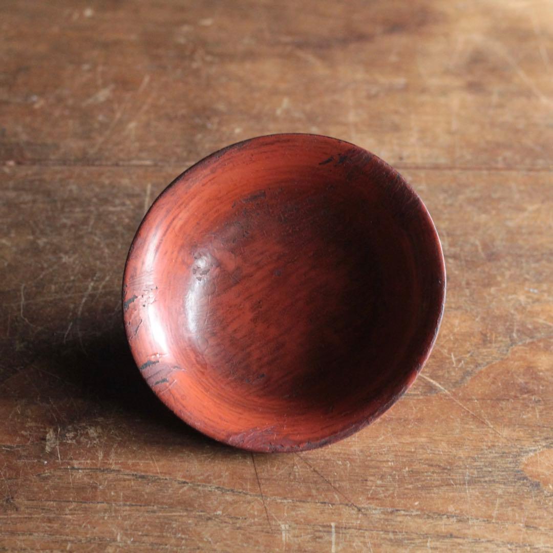 朱塗り 盃 平盃 小椀 酒器 No.3 古美術 古道具 アンティーク