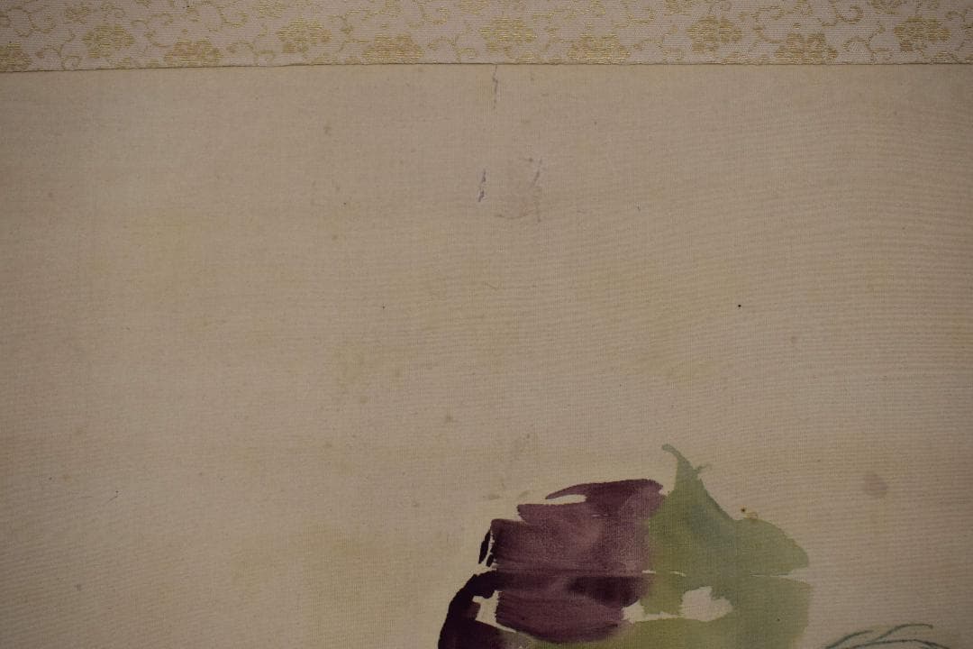 【真作】山元春挙/人枝濃艶図/牡丹図/横物/掛軸☆宝船☆Y-220　JM